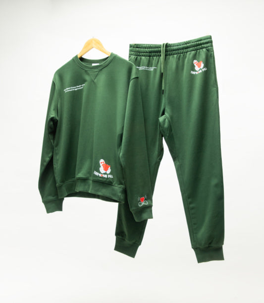 The Love Pill Forest Green Sweatsuit